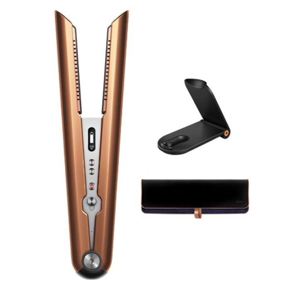 Dyson Rose Gold and Black Hair Straightener with Case